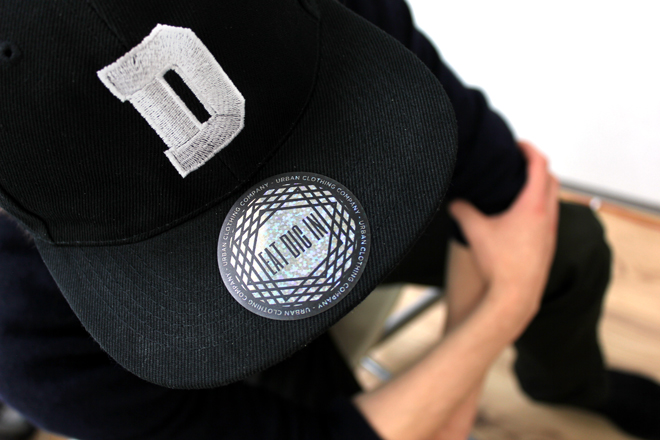 sparkly snapback sticker