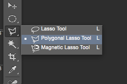 photoshop poligonal lasso Tool tutorial