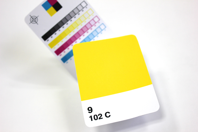 spot colour cards