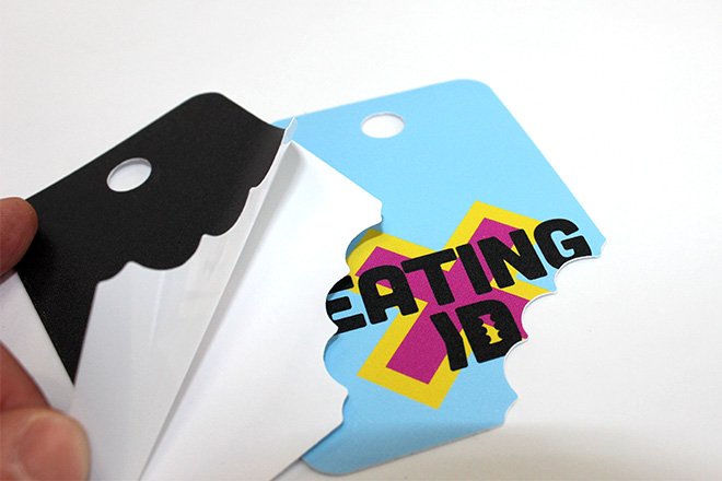 peelable clothing tag sticker