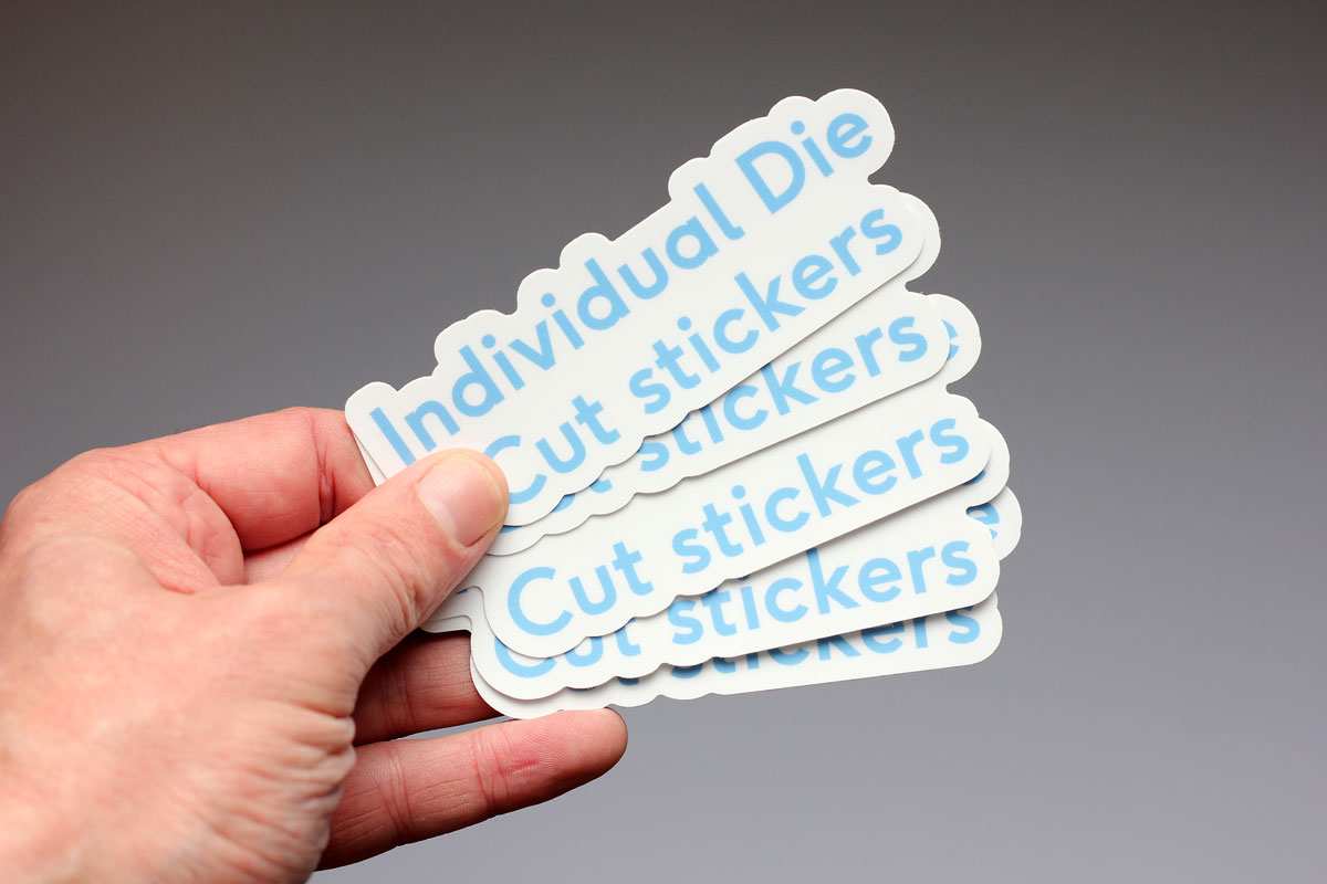 Die cut custom stickers