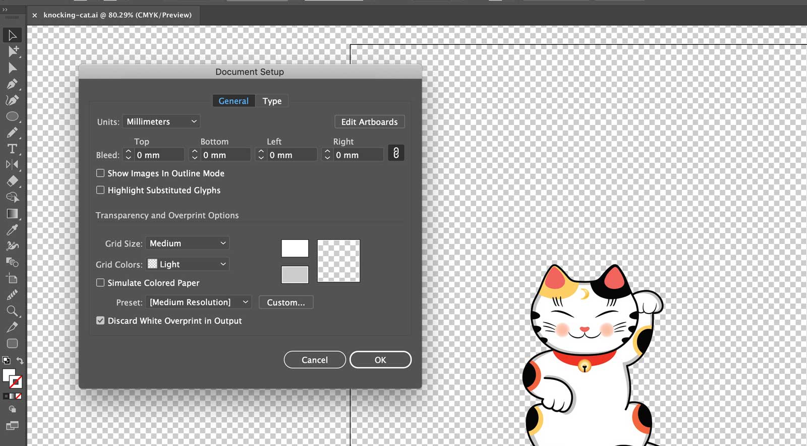 how to change the size of an image in illustrator