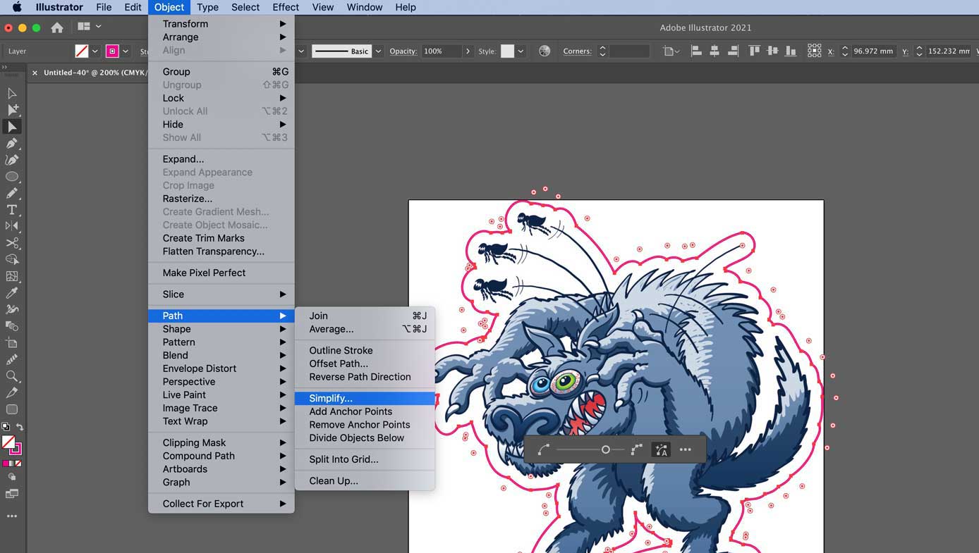 simplify path adobe illustrator