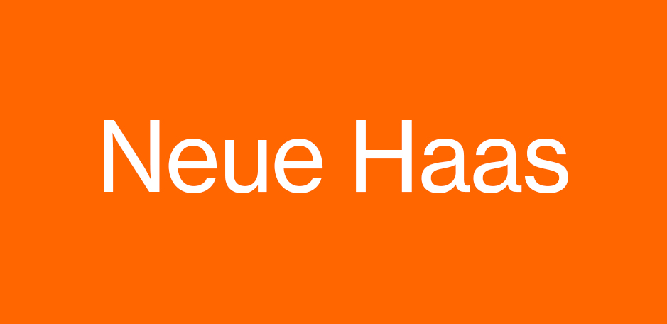 Neue Haas Unica adobe font