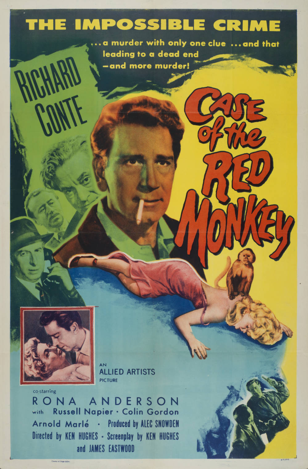 case of the red monkey movie poster