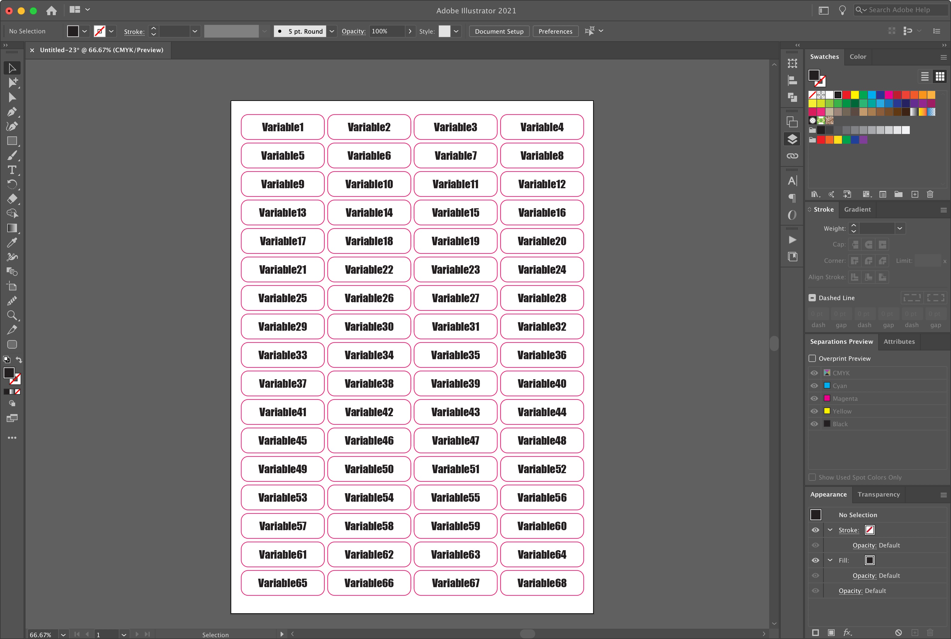 variable data merge illustrator