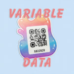 Yes, we print variable data stickers (just ask)