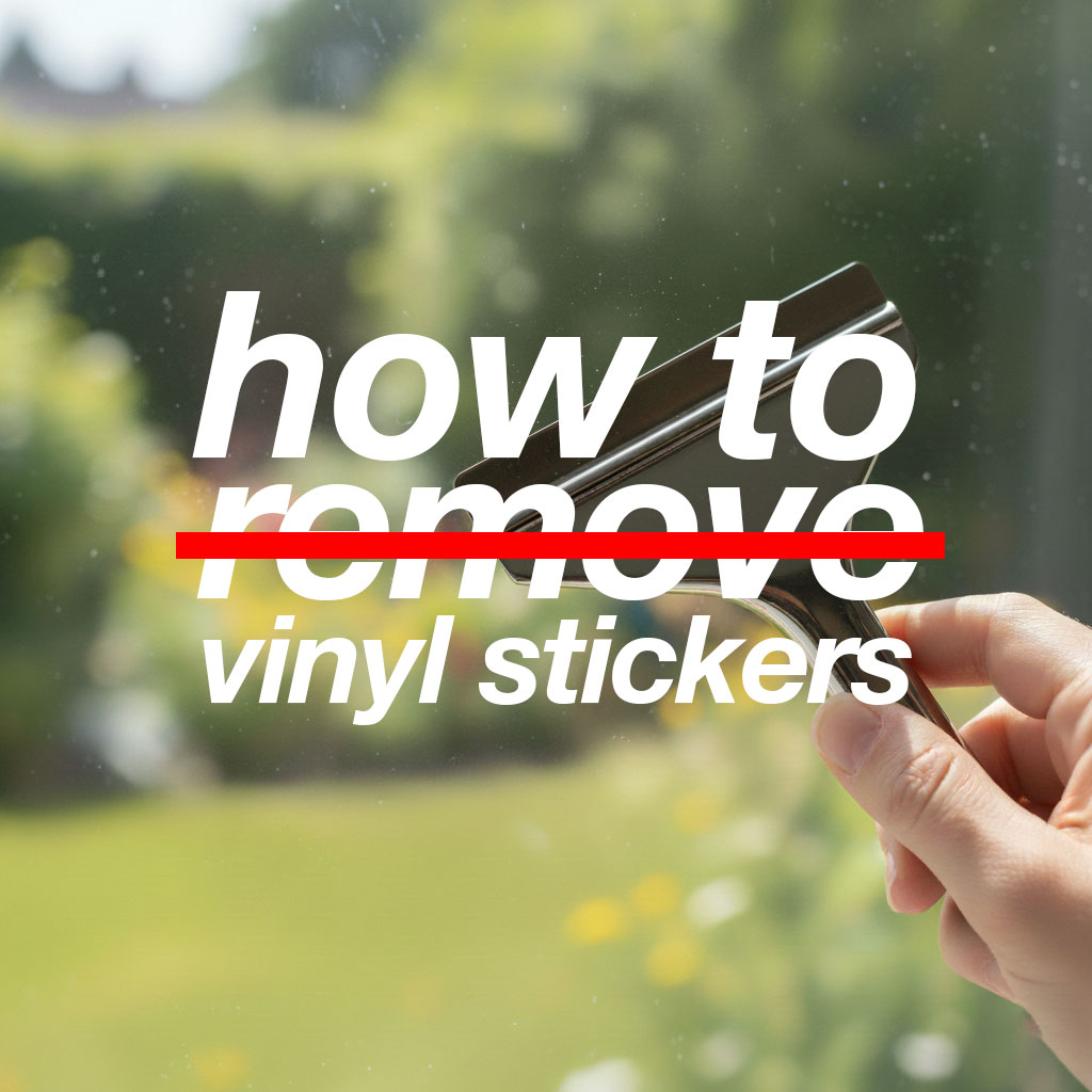 how to remove vinyl stickers